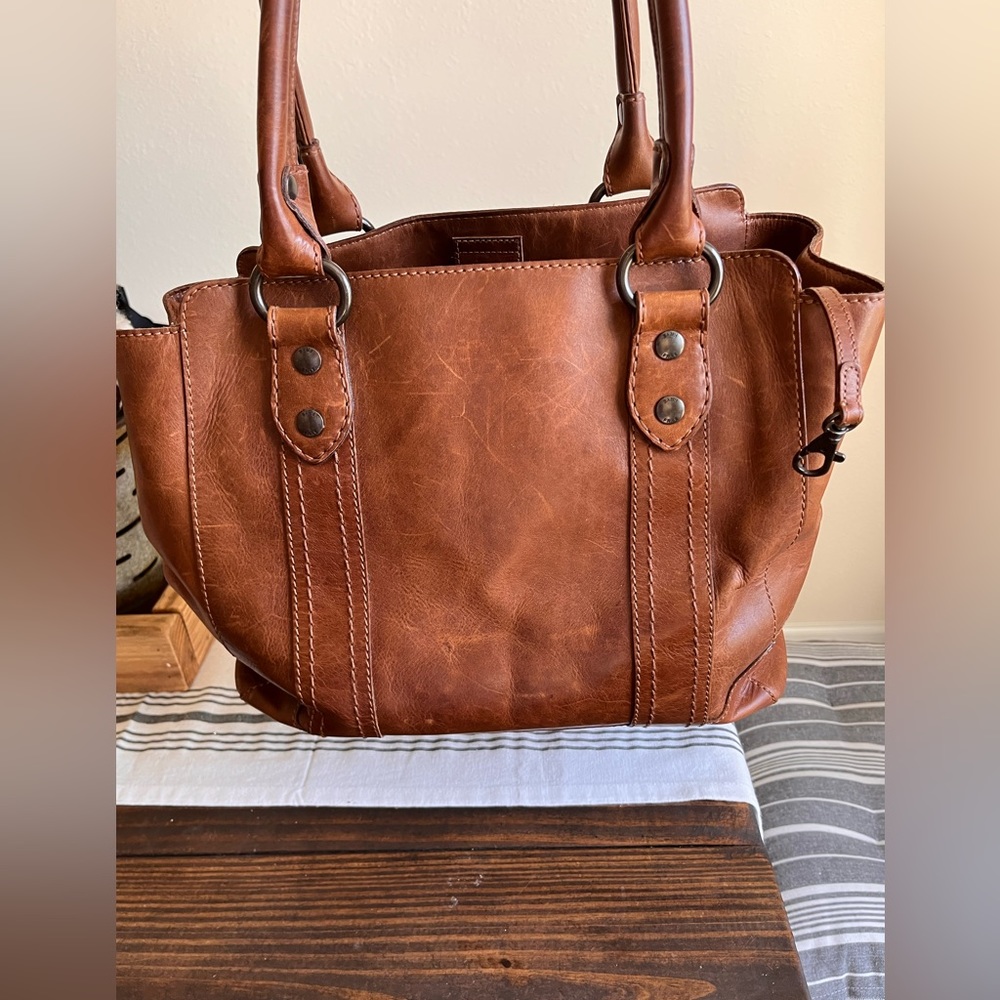 Frye Melissa Tote, Cognac. EUC. Purchased brand new used off/on for 6 months